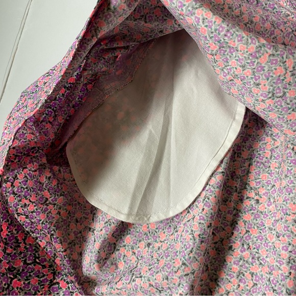 Crewcuts Skirt Floral Print Blue Size 10 Girls Pockets on each side Pink Purple - Picture 9 of 13